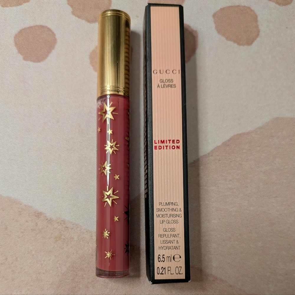 Gucci Limited Edition Hydrating Plumping Lip Gloss - Mina Rosewood 07